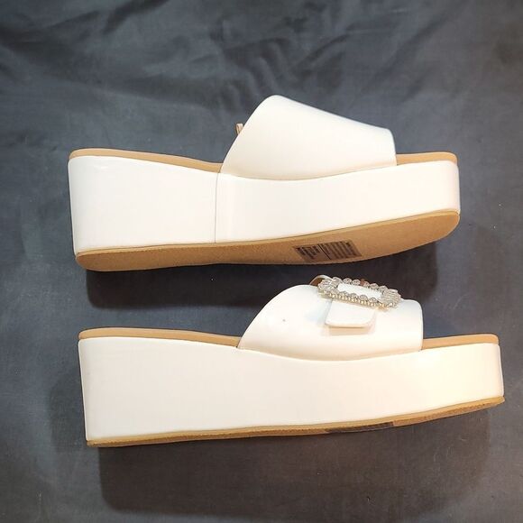 BRAND NEW FOREVER OPEN-TOE BLOCK HEEL ESPADRILLE WEDGE SANDAL G1 - Picture 8 of 12